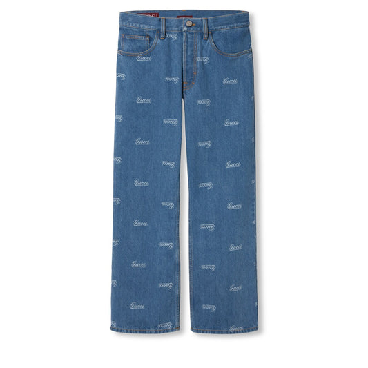 Gucci Low Waist Cropped Denim Pant
