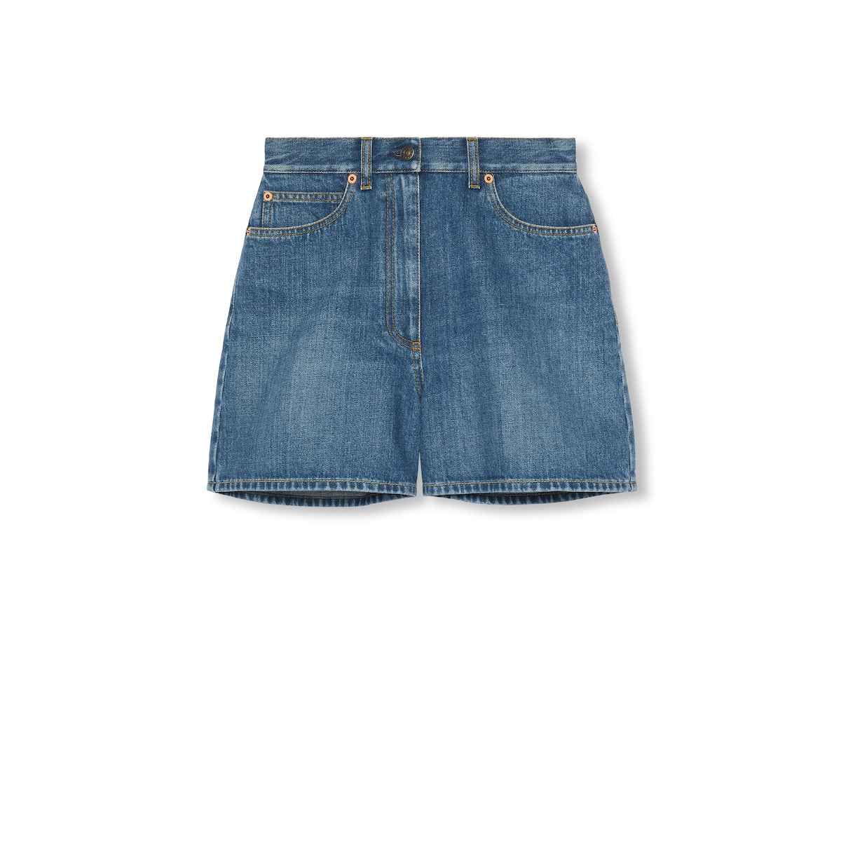Gucci Denim Shorts With Horsebit Details