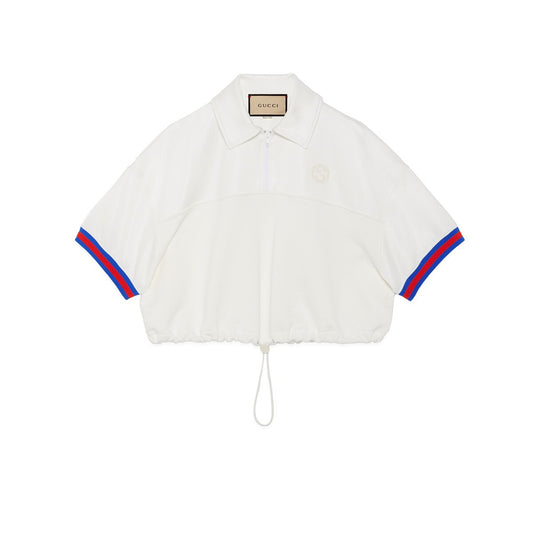 Gucci Jersey Polo Shirt With Web