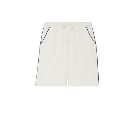 Gucci Cotton Jersey Shorts With Embroidery