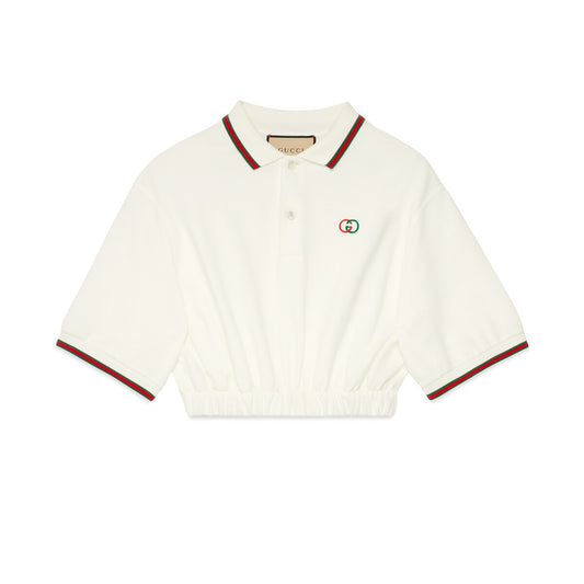 Gucci Cotton Piquet Polo Shirt With Web