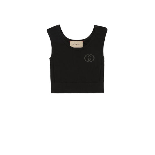 Gucci Jersey Cropped Top