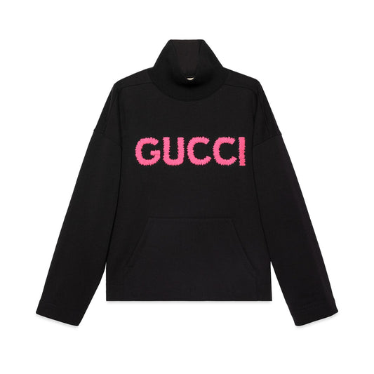 Gucci Cotton Jersey Turtleneck Sweatshirt