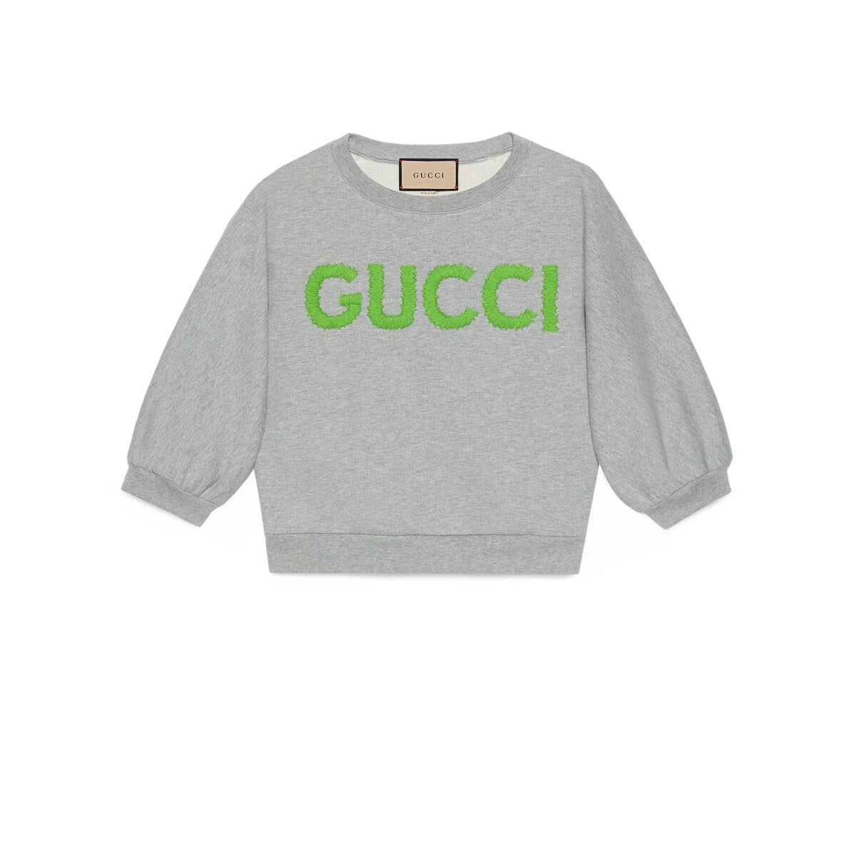 Gucci Cotton Jersey Cropped Sweatshirt