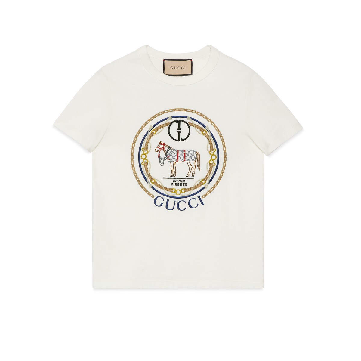 Gucci Cotton Jersey T-Shirt With Interlocking G