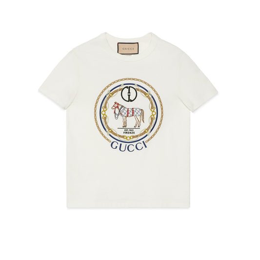 Gucci Cotton Jersey T-Shirt With Interlocking G