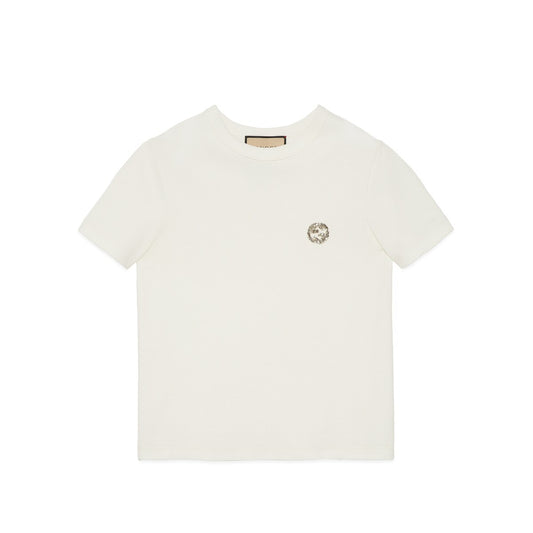 Gucci Cotton Jersey T-Shirt With Interlocking G