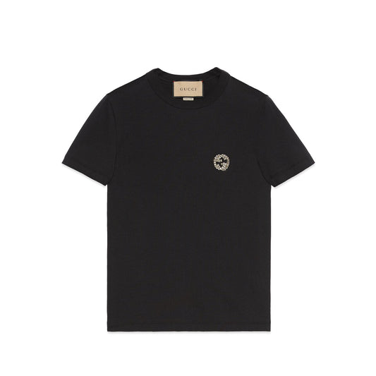 Gucci Cotton Jersey T-Shirt With Interlocking G