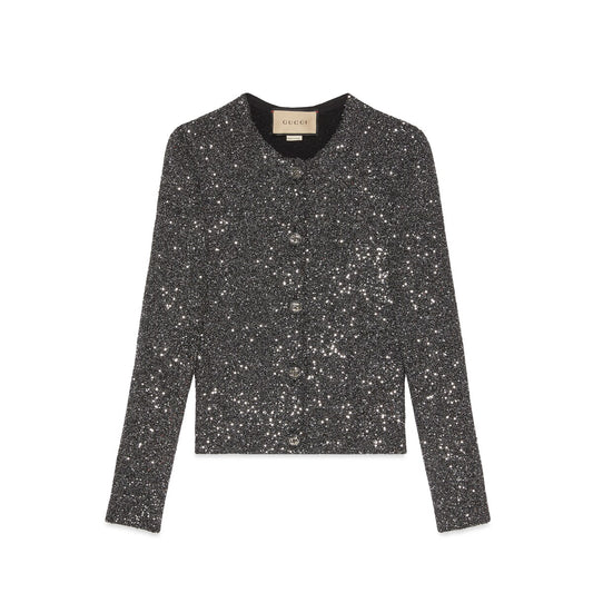 Gucci Viscose Knit Cardigan With Sequins