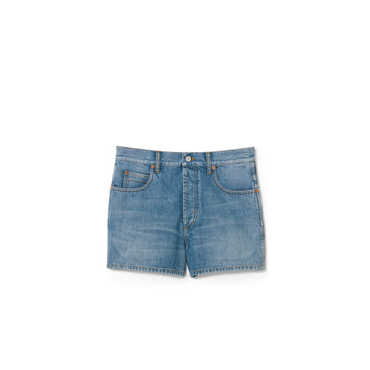 Gucci Regular Denim Shorts With Horsebit