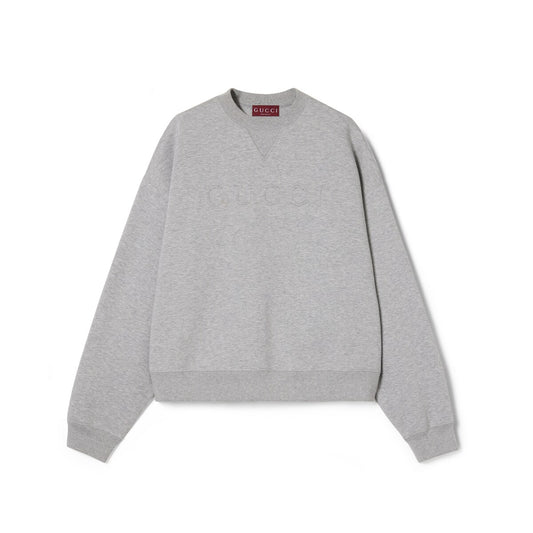 Gucci Cotton Jersey Embossed Sweatshirt