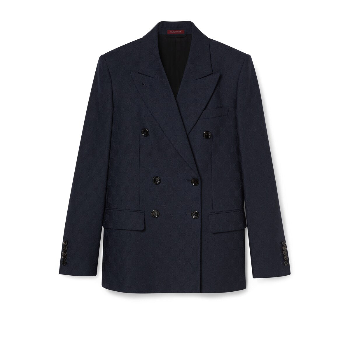 Gucci Double-breasted GG Wool Jacket