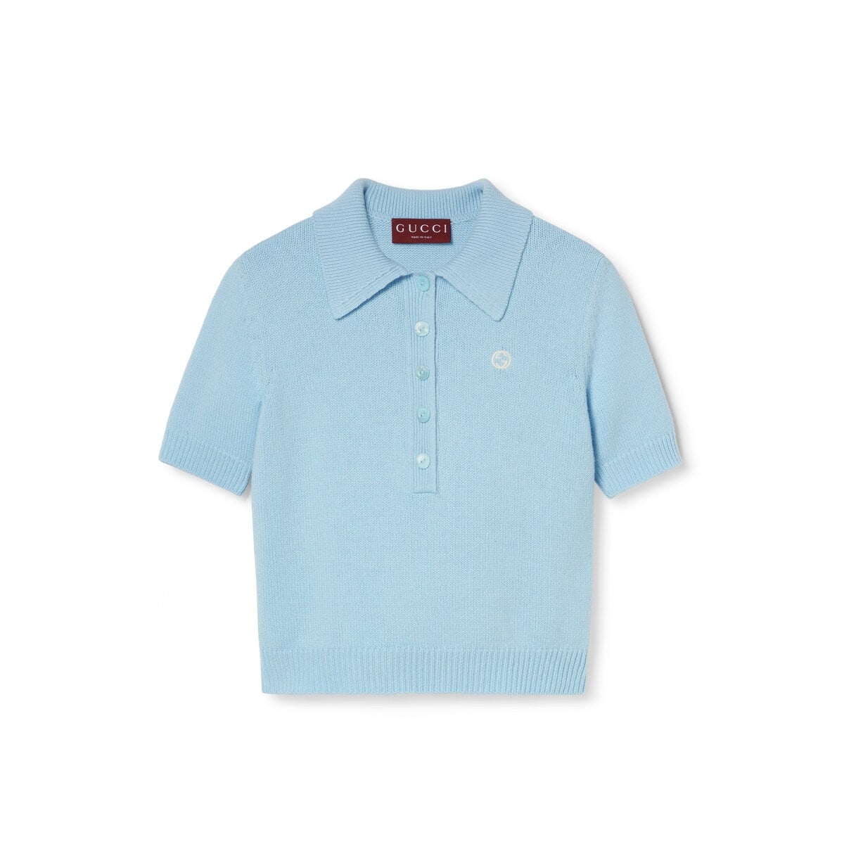 Gucci Wool Cashmere Polo Top