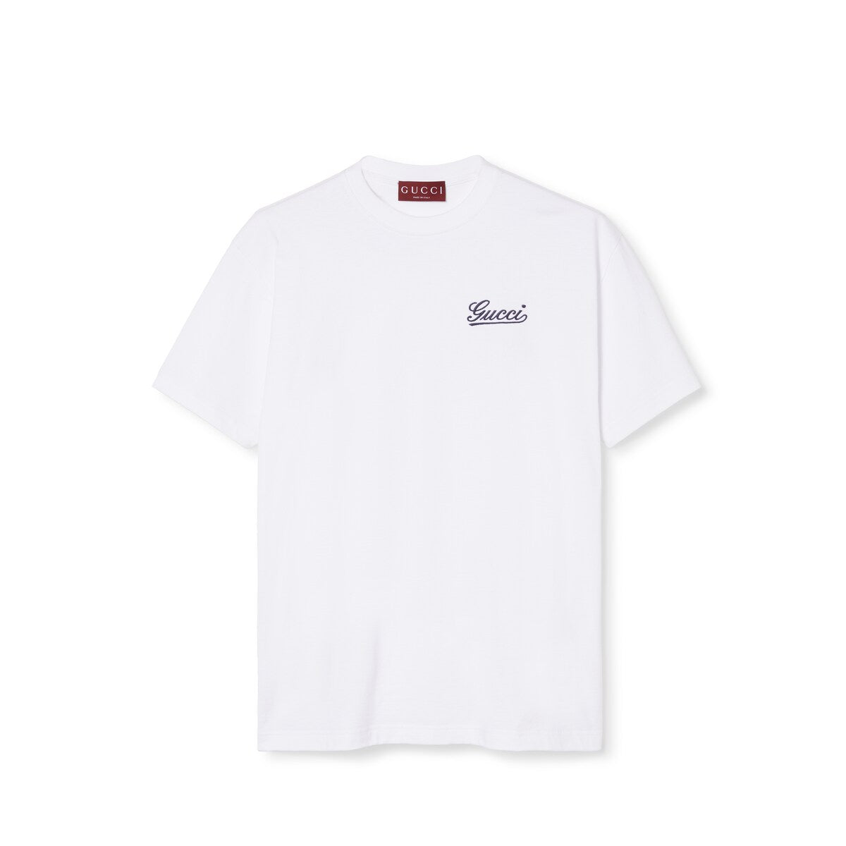 Gucci Embroidered Cotton Jersey T-Shirt