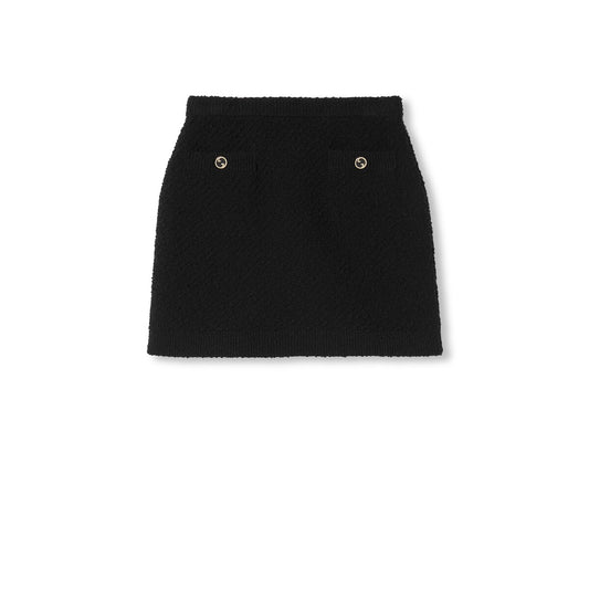 Gucci Wool Bouclé Crewneck Skirt