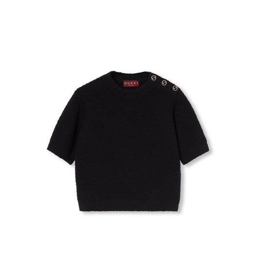 Gucci Wool Bouclé Crewneck Top
