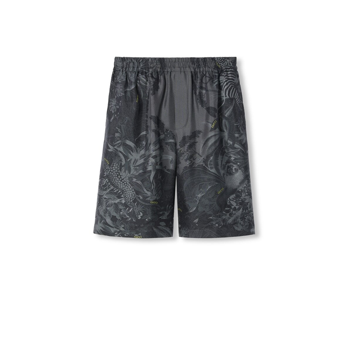 Gucci Gucci Flora And Fauna Print Silk Shorts