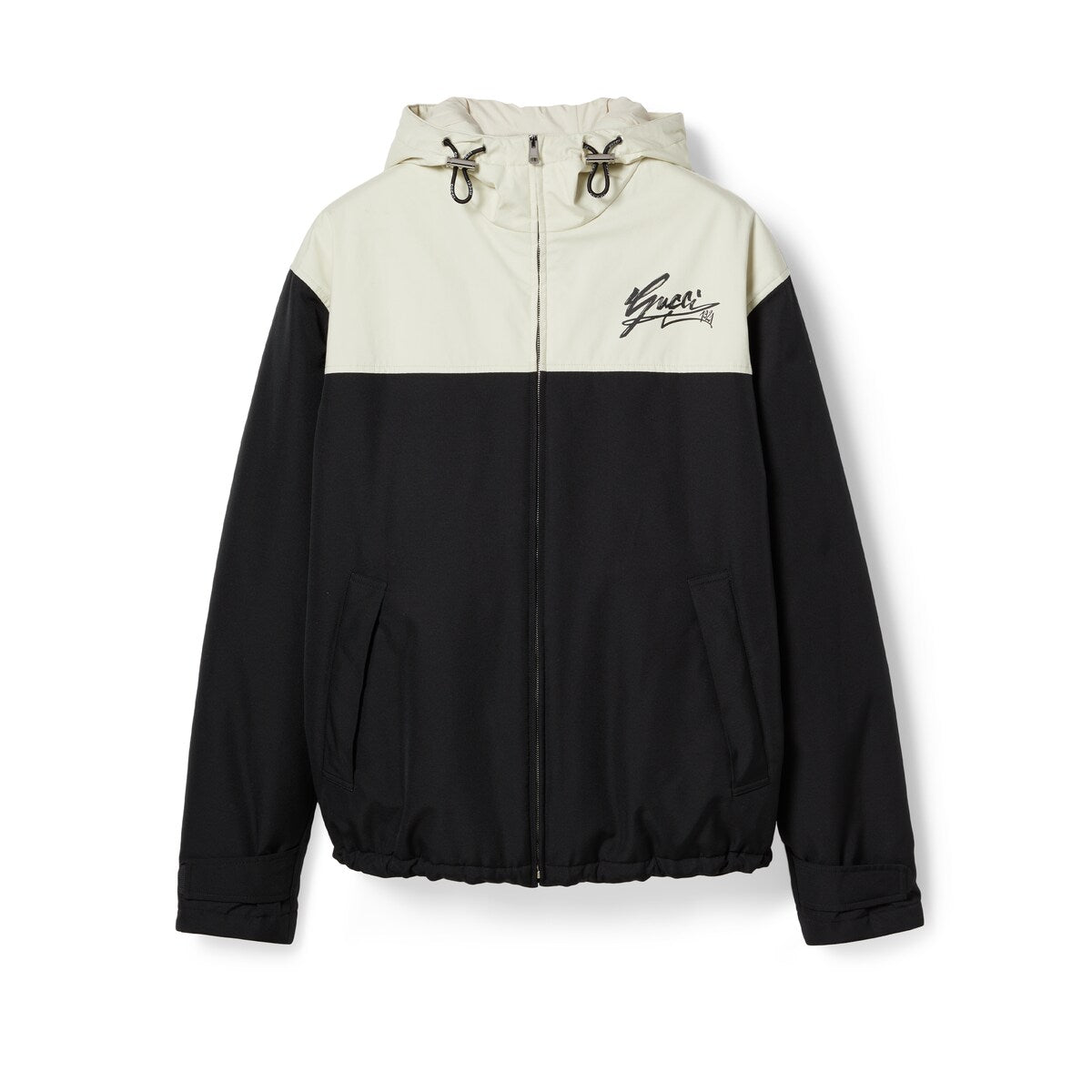 Gucci Technical Cotton Canvas Hooded Jacket