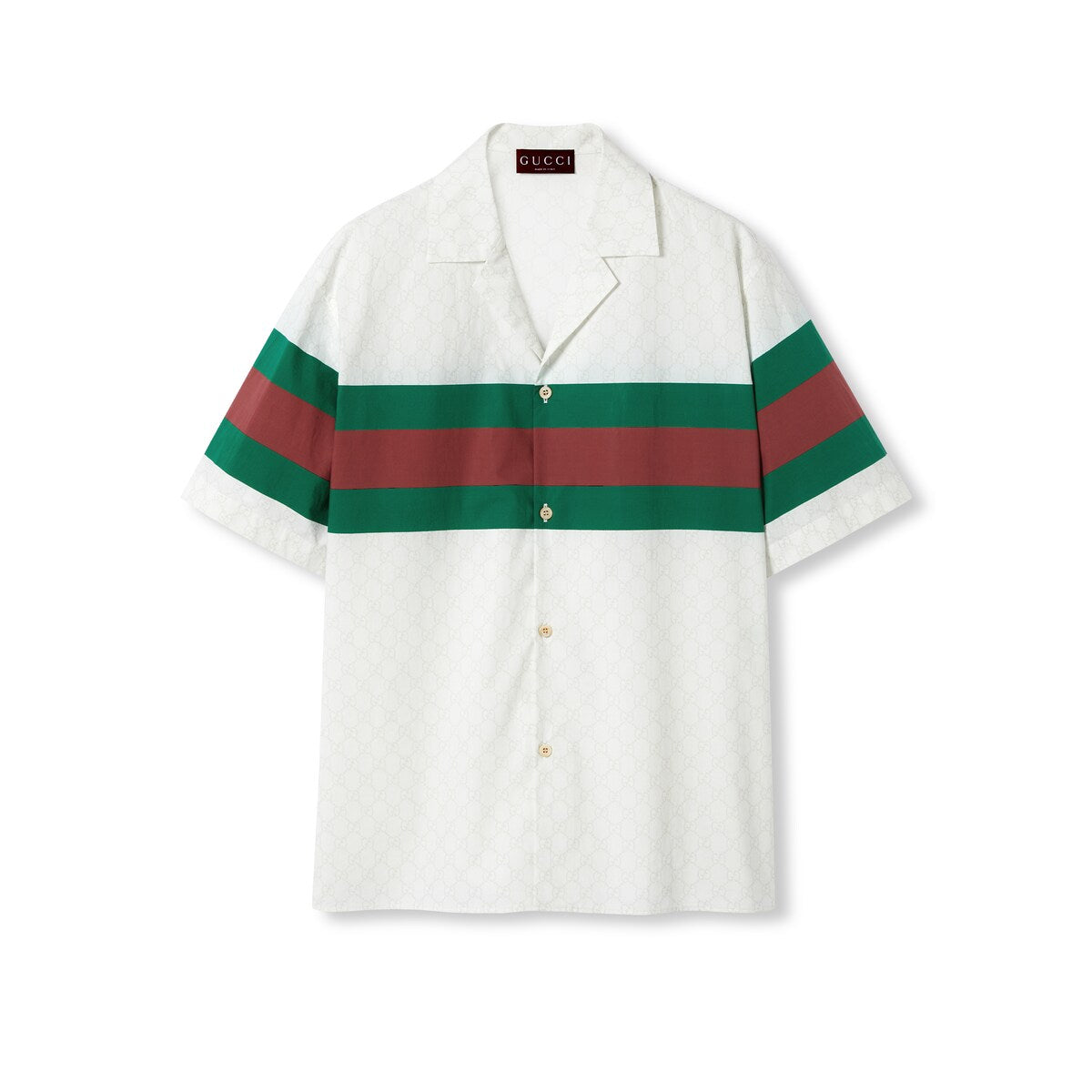 Gucci GG Cotton Shirt with Web