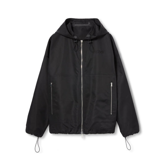 Gucci Nylon Hooded Jacket with Embroidery