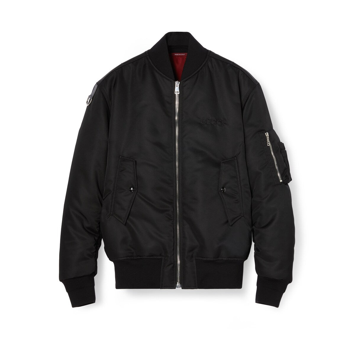 Gucci Nylon Twill Bomber Jacket