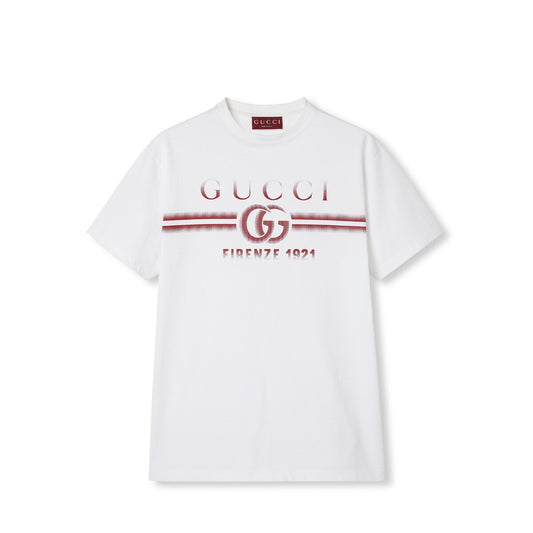 Gucci Cotton Jersey T-shirt with Gucci Print