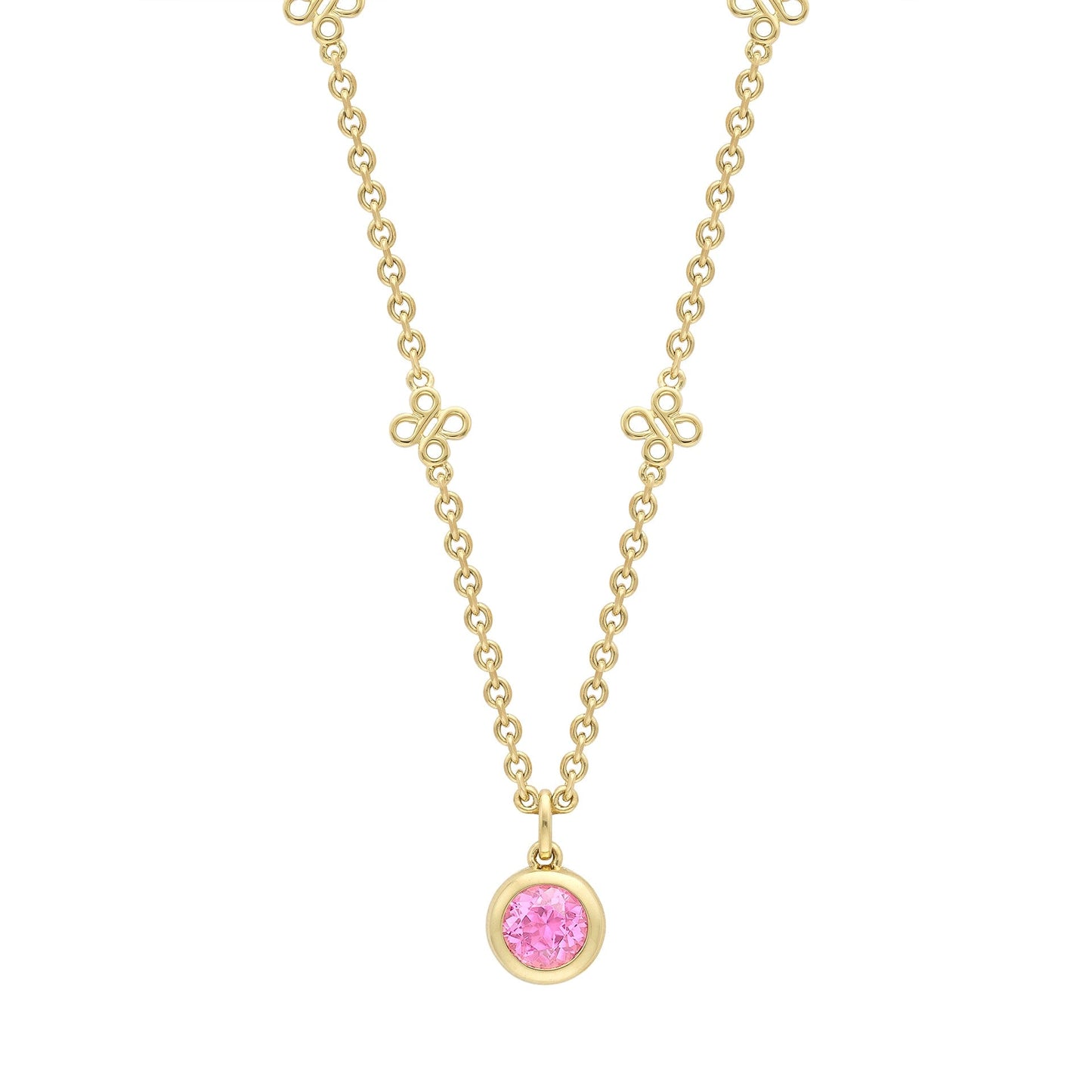 Beach Pink Sapphire Pendant