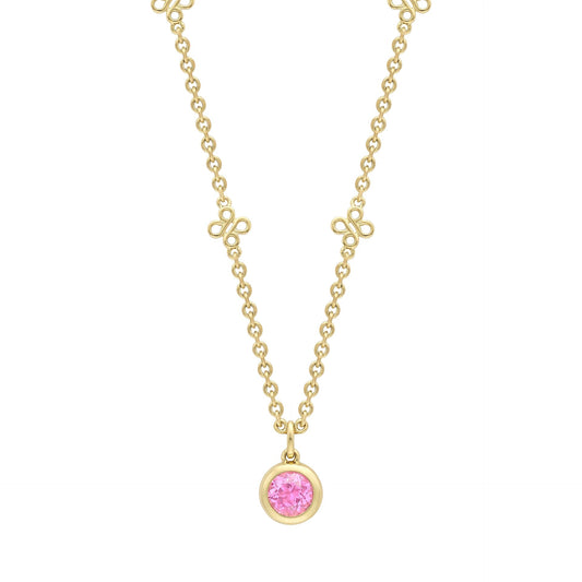 Beach Pink Sapphire Pendant