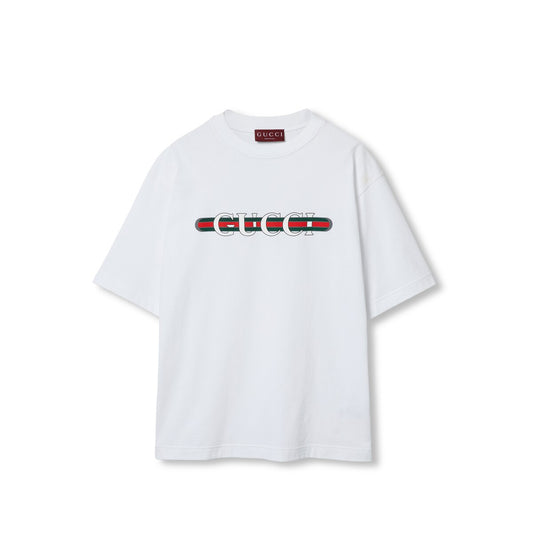 Gucci Cotton Jersey T-shirt with Gucci Print