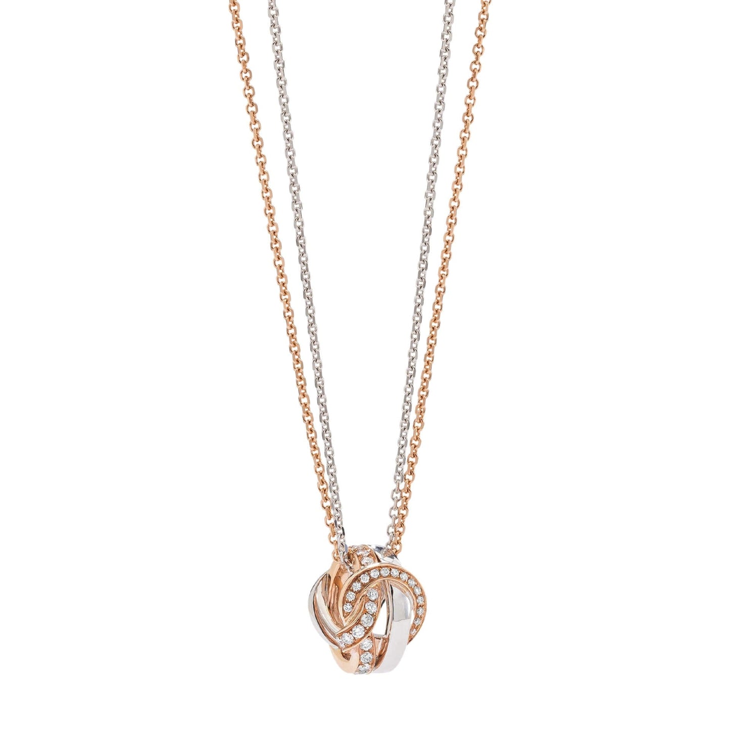 The Knot Rose and Diamond Pendant