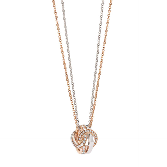 The Knot Rose and Diamond Pendant