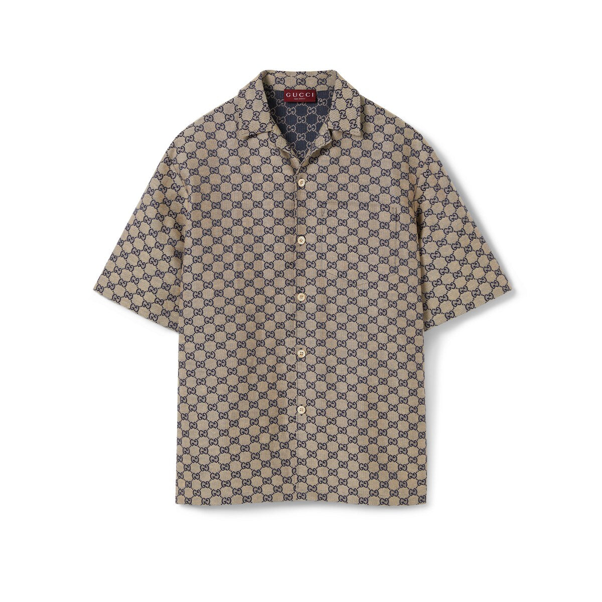 Gucci GG Linen Blend Canvas Shirt