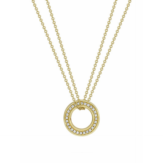 Roulette Small Diamond Pendant