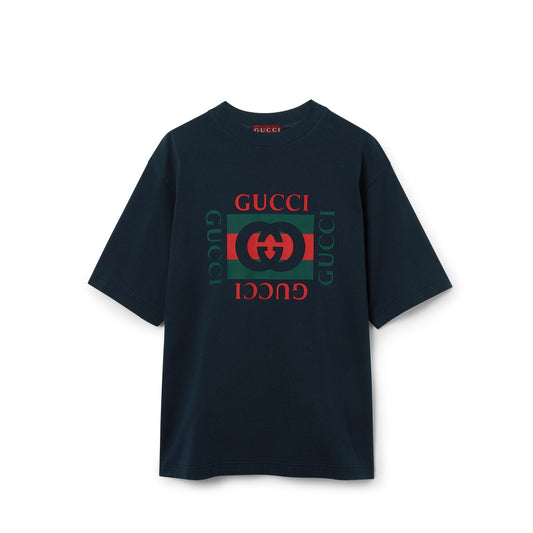 Gucci Cotton Jersey T-shirt with Gucci Print