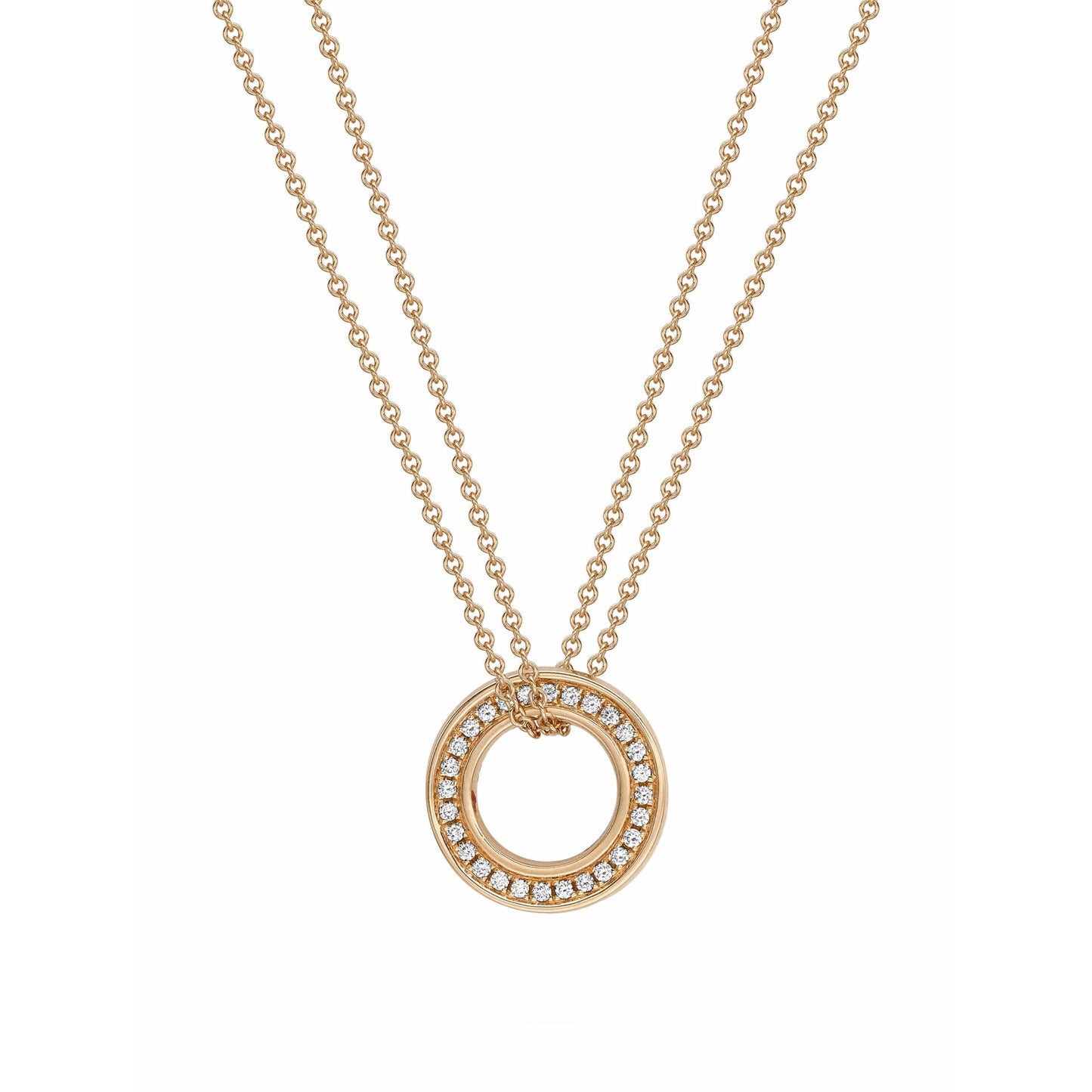 Roulette Small Diamond Pendant