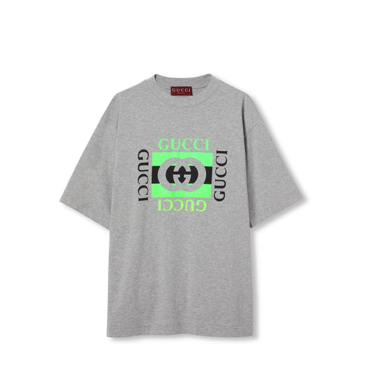 Gucci Cotton Jersey T-shirt with Gucci Print