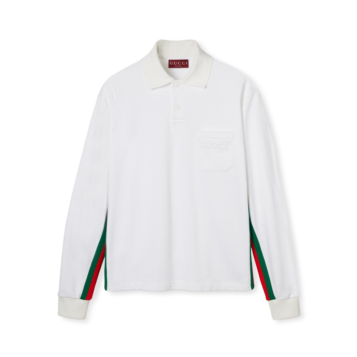 Gucci Long Sleeved Polo Shirt with Web