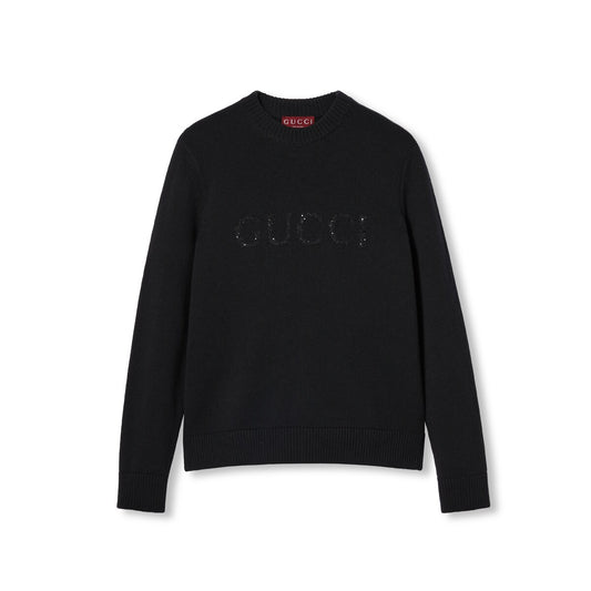 Gucci Wool Cashmere Sweater with Intarsia