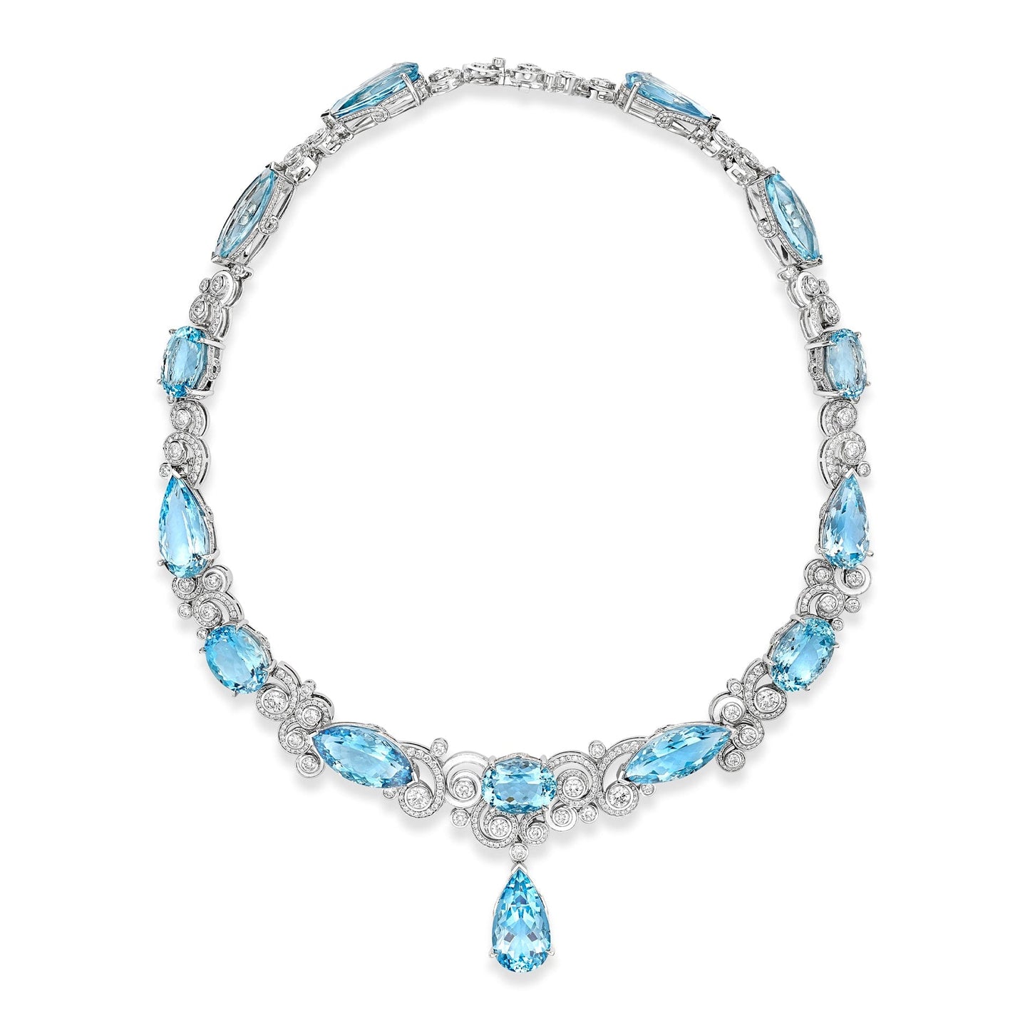 A Family Journey Geneva Aquamarine Necklace