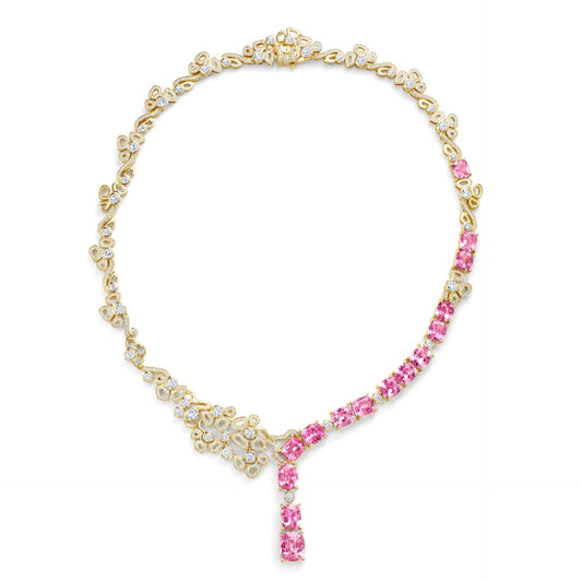 A Family Journey Barcelona Pink Sapphire Necklace