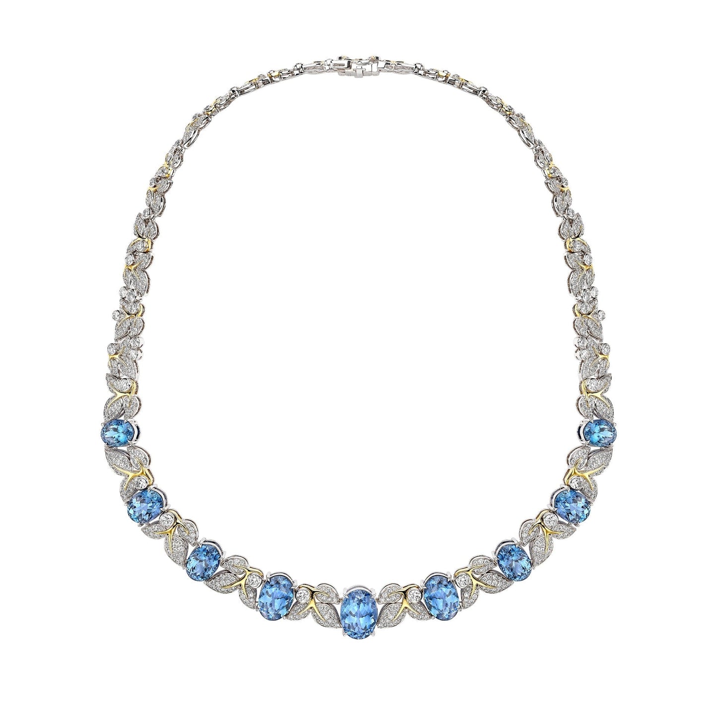 Secret Garden Verdure Tanzanite and Diamond Necklace