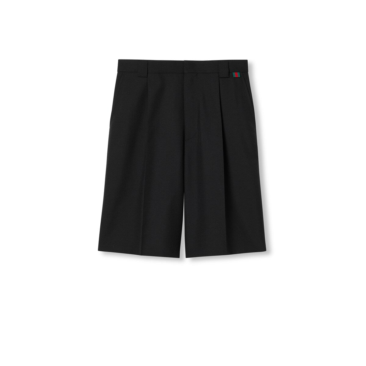 Gucci Wool Blend Twill Short with Web