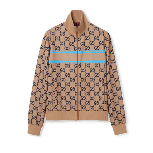 Gucci Technical Jersey GG Print zipped Jacket