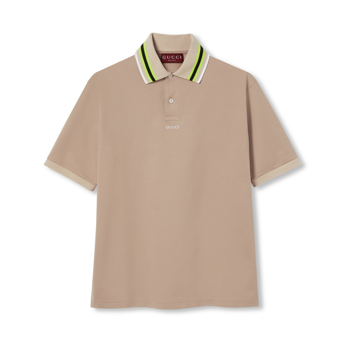 Gucci Cotton Polo Shirt with Embroidery