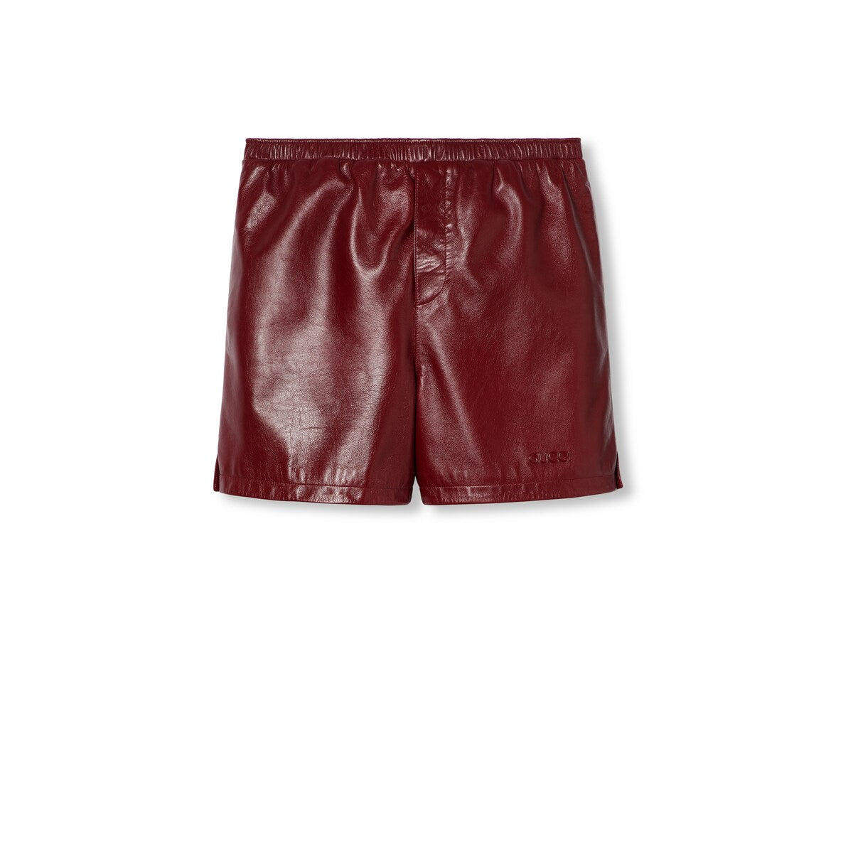 Gucci Leather Short with Gucci Detail