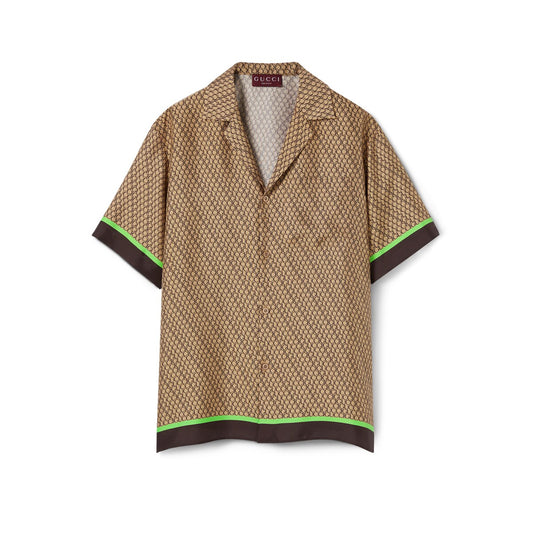 Gucci Gucci Print Silk Bowling Shirt