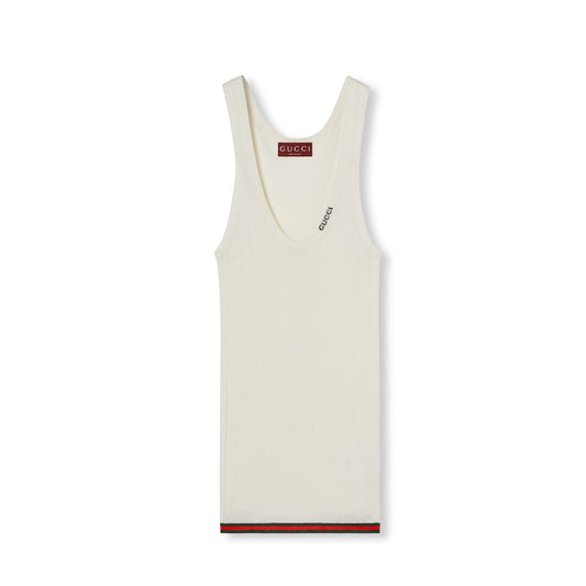 Gucci Rib Silk Tank Top