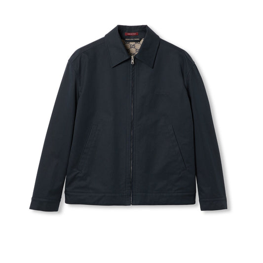 Gucci Cotton Twill Jacket with Web