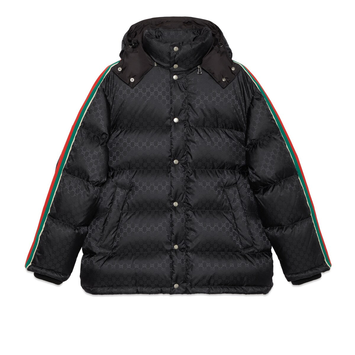 Gucci GG Nylon Jacquard Jacket with Web