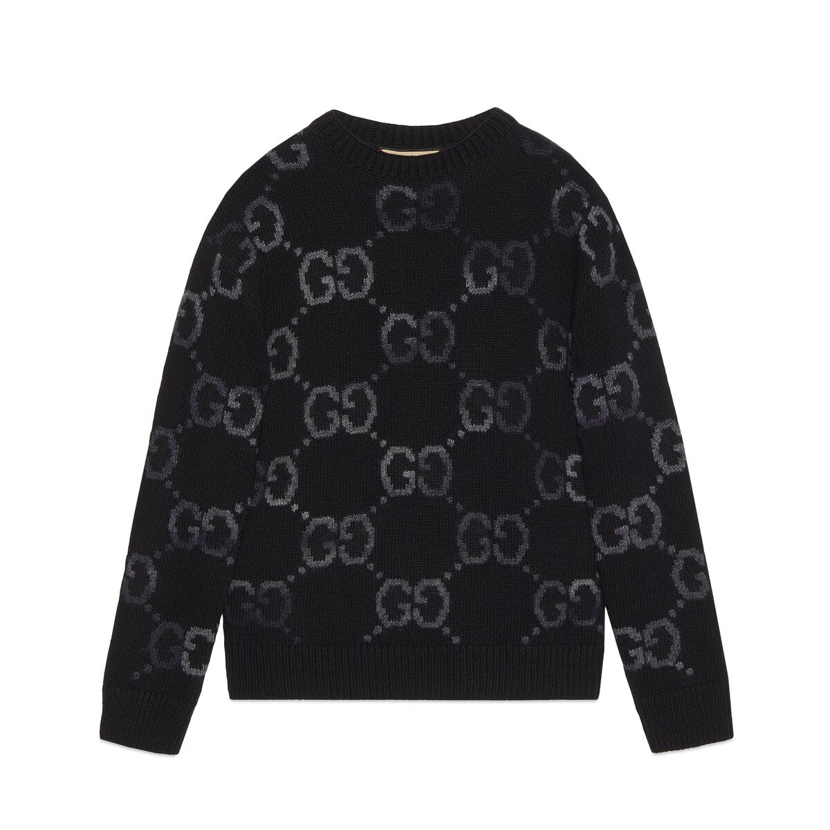 Gucci Wool Jumper with GG Intarsia